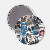 Obama Inauguratie krantenmagneet Magneet (Voorkant / Achterkant)