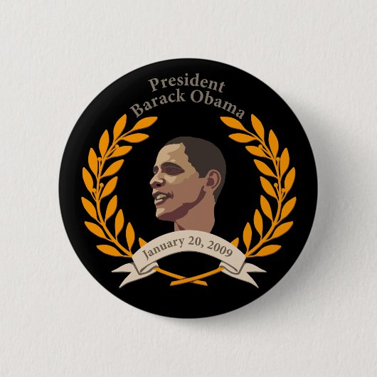 Obama-inauguratie Ronde Button 5,7 Cm (Voorkant)