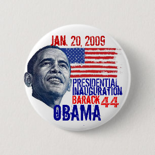 Obama-inauguratie Ronde Button 5,7 Cm