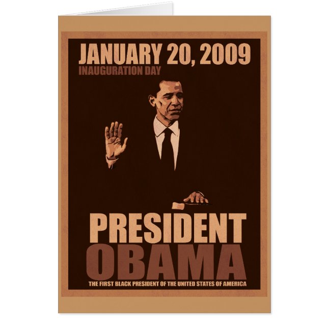 Obama-inauguratiekaart (Voorkant)