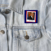 Obama Inauguration 2009 Memorabilia Vierkante Button 5,1 Cm (In situ)