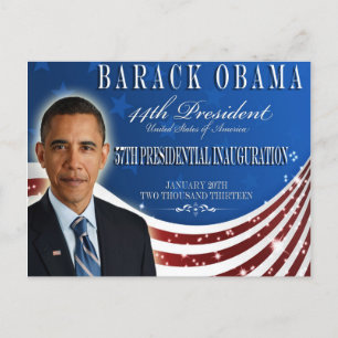 Obama Inauguration 2013 Herdenkingskaarten Briefkaart