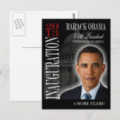 Obama Inauguration 2013 Herdenkingskaarten Briefkaart (Voorkant / Achterkant)