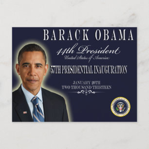 Obama Inauguration 2013 Herdenkingskaarten Briefkaart