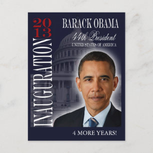 Obama Inauguration 2013 Herdenkingskaarten Briefkaart