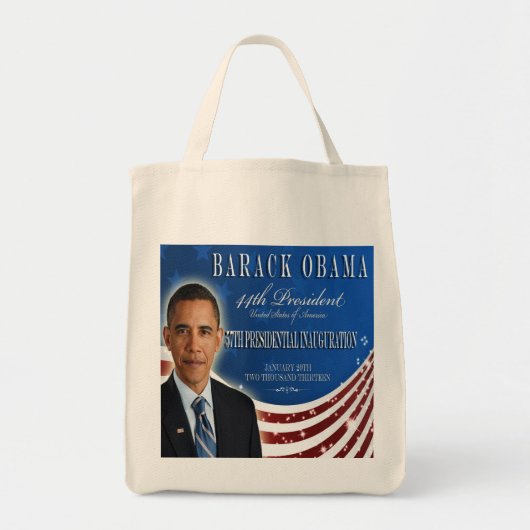Obama Inauguration 2013 Souvenier Bag Tote Bag (Voorkant)