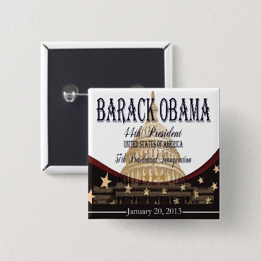 Obama Inauguration Button 2013 (Voorkant /achterkant)