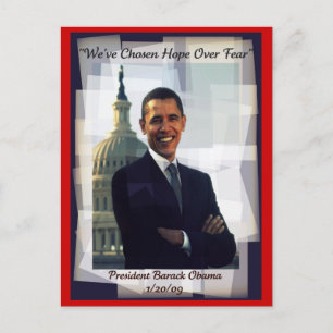 Obama Inauguration Day 2009 Souvenir Post Card Briefkaart