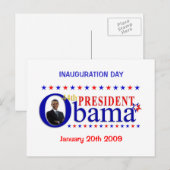 Obama Inauguration Day Briefkaart (Voorkant / Achterkant)