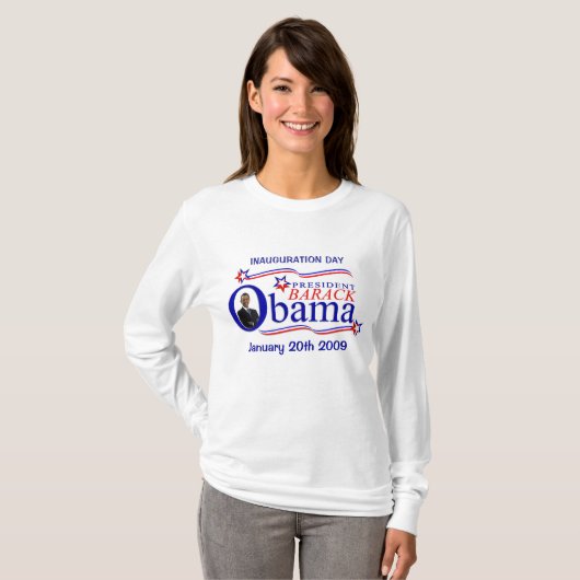 Obama Inauguration Day - Long-sleeve T-Shirt (Voorkant volledig)