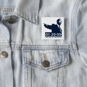 Obama Inauguration End of a Error Vierkante Button 5,1 Cm (In situ)
