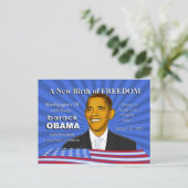 Obama Inauguration Events Washington DC Briefkaart (Staand voorkant)