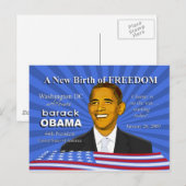 Obama Inauguration Events Washington DC Briefkaart (Voorkant / Achterkant)