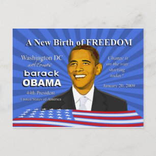 Obama Inauguration Events Washington DC Briefkaart