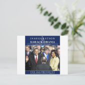 Obama Inauguration Foto Briefkaart (Staand voorkant)