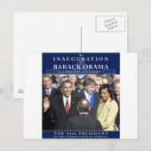 Obama Inauguration Foto Briefkaart (Voorkant / Achterkant)