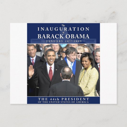 Obama Inauguration Foto Briefkaart (Voorkant)