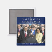 Obama Inauguration Foto Magneet (Voorkant / Achterkant)