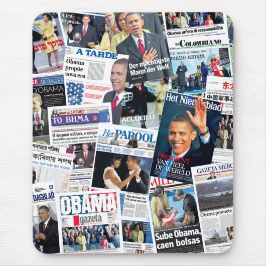 Obama Inauguration International Front Pagina's Muismat (Voorkant)