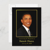 Obama Inauguration Invitation Briefkaart (Voorkant / Achterkant)