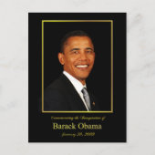 Obama Inauguration Invitation Briefkaart (Voorkant)