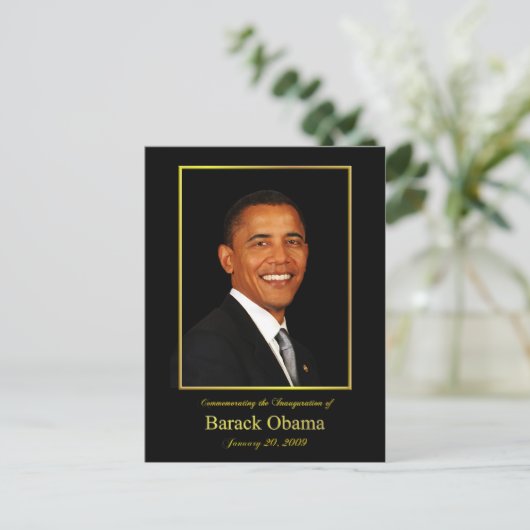 Obama Inauguration Invitation Briefkaart (Staand voorkant)