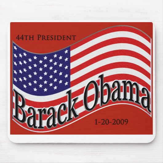 Obama Inauguration Mousepad Souvenier Muismat (Voorkant)