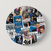 Obama Inauguration Newspaper Button (Voorkant)