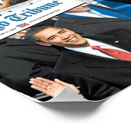 Obama Inauguration Newspaper Poster (Hoek)