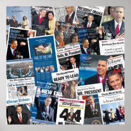 Obama Inauguration Newspaper Poster