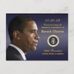Obama Inauguration Party Invitation Briefkaart