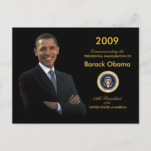Obama Inauguration Party Invitation Briefkaart (Voorkant)