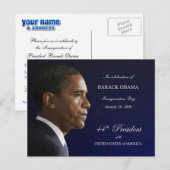 Obama Inauguration Party Invitation Briefkaart (Voorkant / Achterkant)