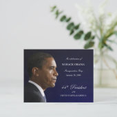 Obama Inauguration Party Invitation Briefkaart (Staand voorkant)