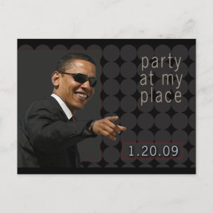 Obama Inauguration Party nodigt uit Uitnodiging Briefkaart