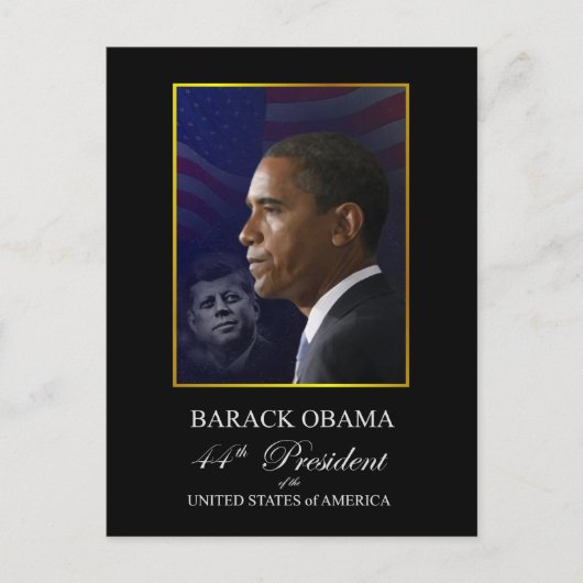 Obama Inauguration Souvenir Briefkaart - Gepersona (Voorkant)