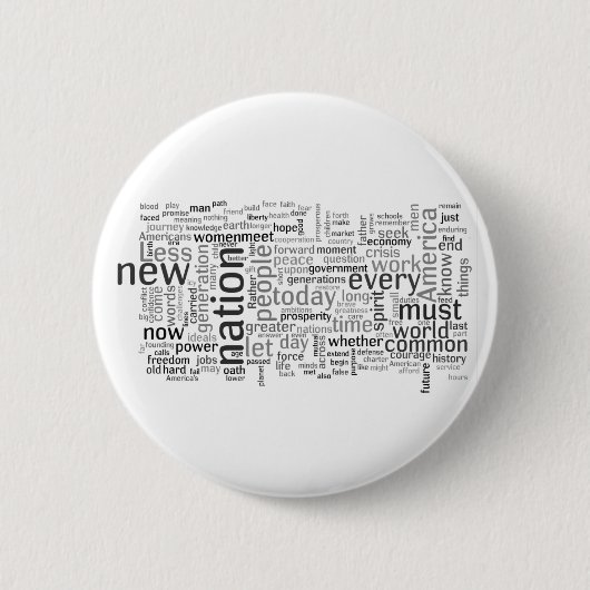 Obama Inauguration Speech Button (Voorkant)
