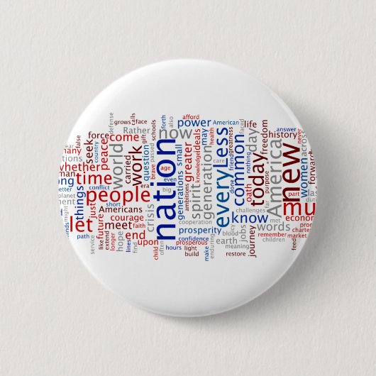 Obama Inauguration Speech Button (Voorkant)