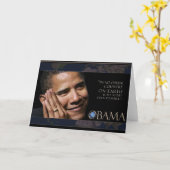 Obama Inspirerend citaat Kaart (Gele Bloem)