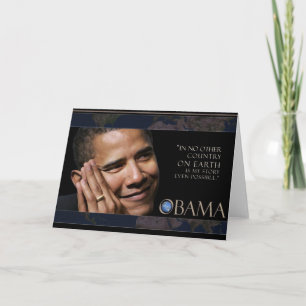 Obama Inspirerend citaat Kaart