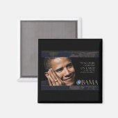 Obama Inspirerend citaat Magneet (Voorkant / Achterkant)