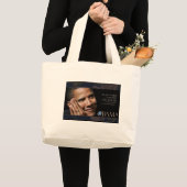 Obama Inspirerend Quote Grote Tote Bag (Voorkant (product))