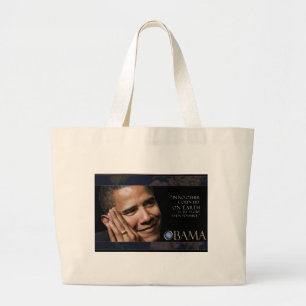 Obama Inspirerend Quote Grote Tote Bag