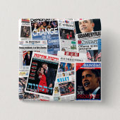 Obama International Headlines Button (Voorkant)