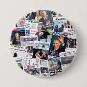 Obama International Inauguration Newspaper Button (Voorkant)