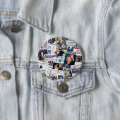 Obama International Inauguration Newspaper Button (In situ)