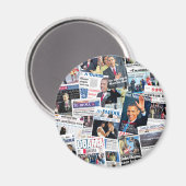 Obama Internationale Inauguratie krantenmagneet Magneet (Voorkant / Achterkant)