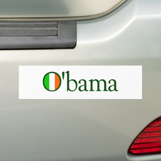 Obama Irish Bumpersticker (Op auto)