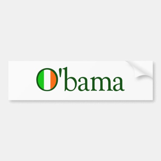 Obama Irish Bumpersticker (Voorkant)