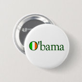 Obama Irish Ronde Button 5,7 Cm (Voorkant /achterkant)